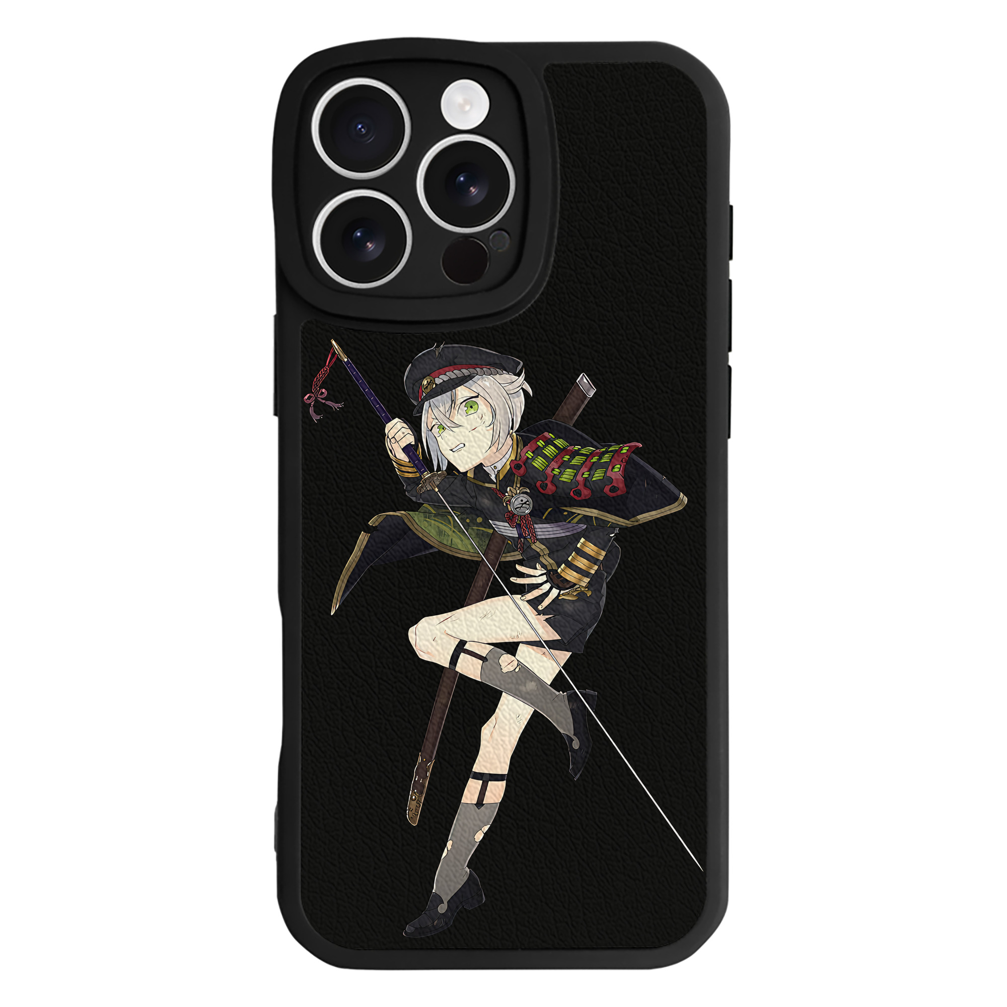 （画像用） 刀剣乱舞 Touken Ranbu 【iPhone 16シリーズ対応】シリコンスマホケース（レザー調） 材質：シリコン